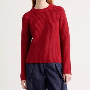 NWT Quince 100% organic cotton fisherman crew sweater